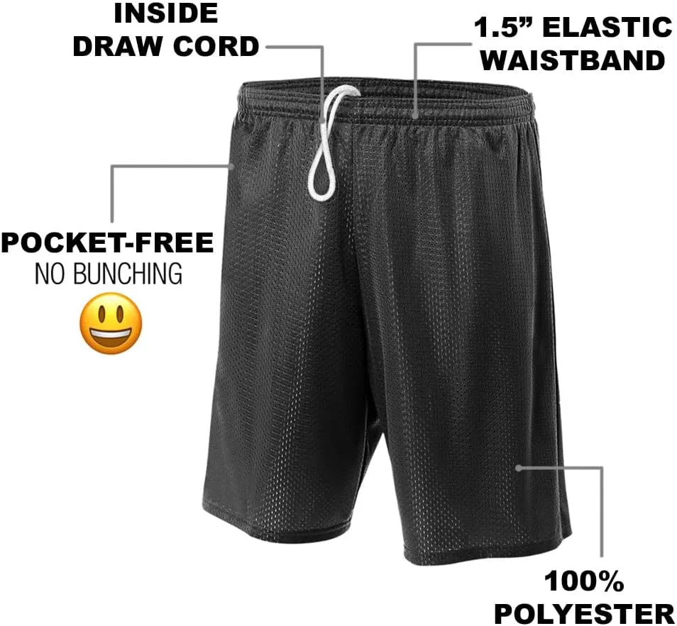 Popfunk Superman Shield Collection Mens Lined Mesh Shorts