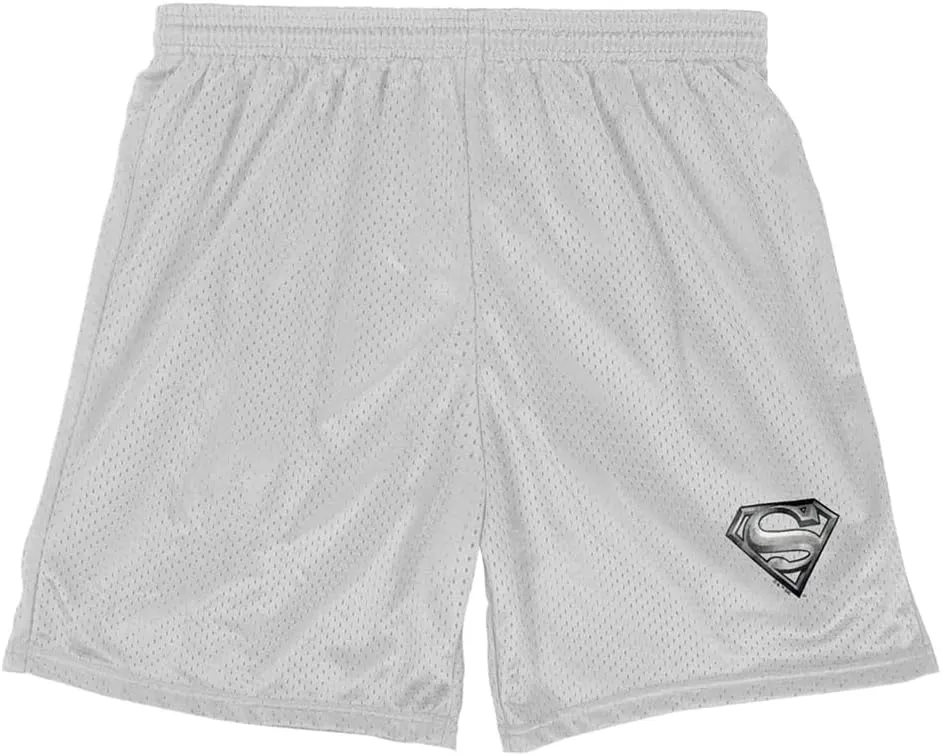 Popfunk Superman Shield Collection Mens Lined Mesh Shorts