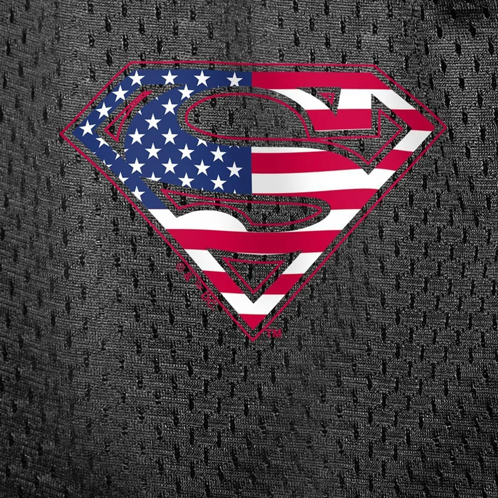 Popfunk Superman Shield Collection Mens Lined Mesh Shorts