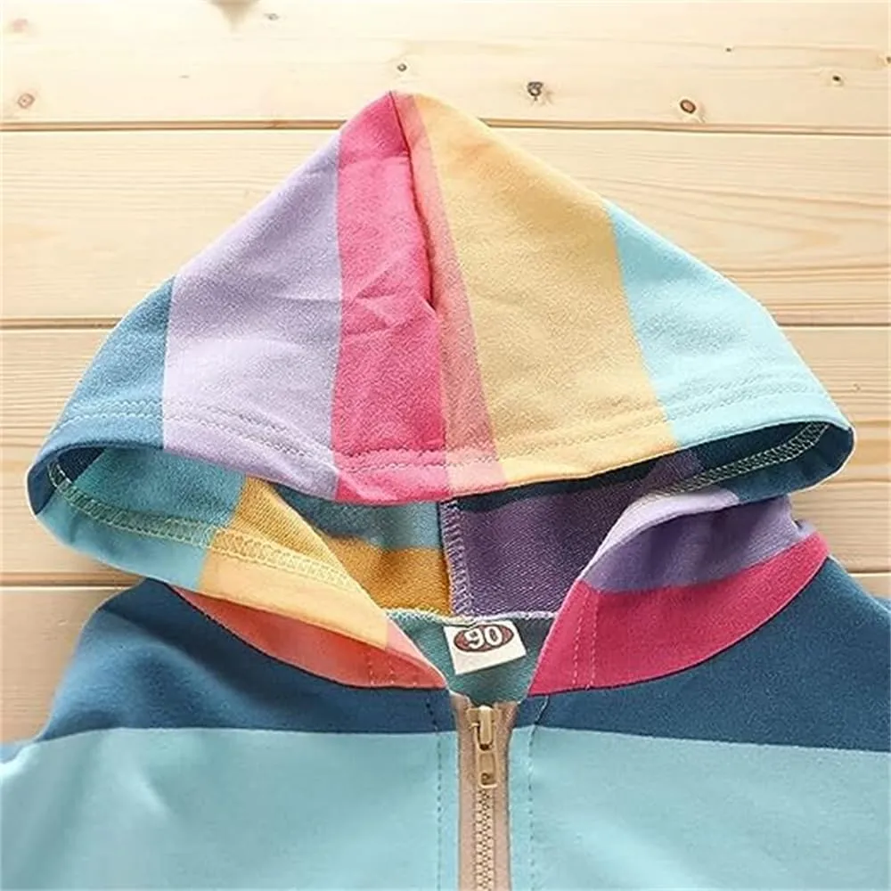 Popshion Toddler Girls Fleece Jackets Cotton Unicorn Hoodie Sweatshirt Fall Winter Zipper Coat Warm Hooded Sweater 2t-7t
