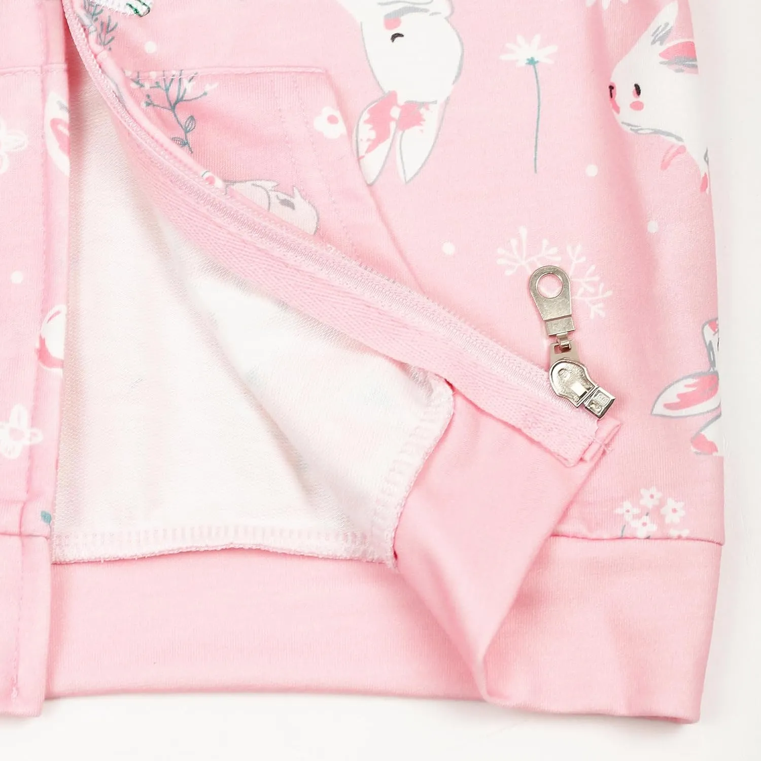Popshion Toddler Girls Fleece Jackets Cotton Unicorn Hoodie Sweatshirt Fall Winter Zipper Coat Warm Hooded Sweater 2t-7t