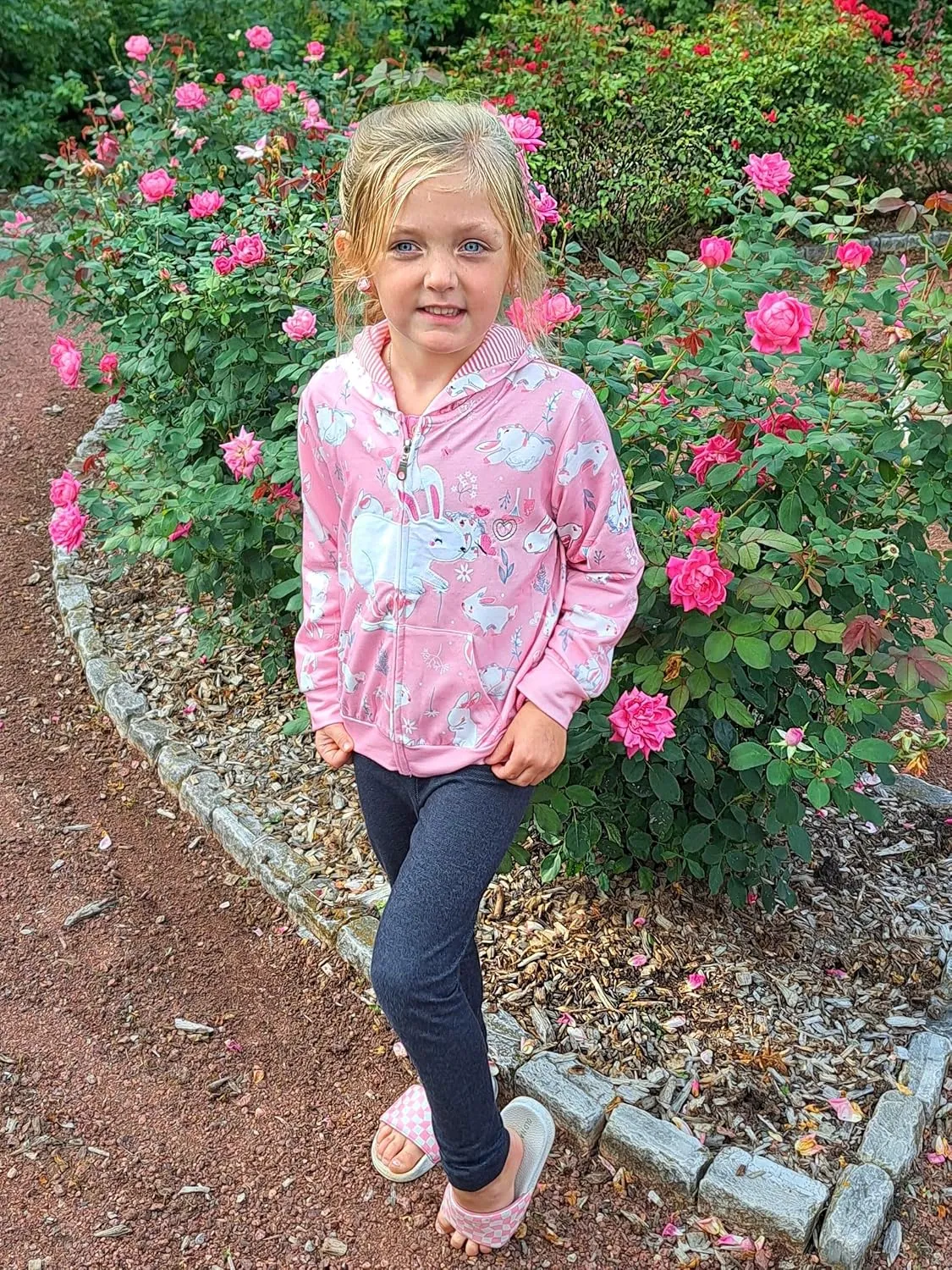 Popshion Toddler Girls Fleece Jackets Cotton Unicorn Hoodie Sweatshirt Fall Winter Zipper Coat Warm Hooded Sweater 2t-7t