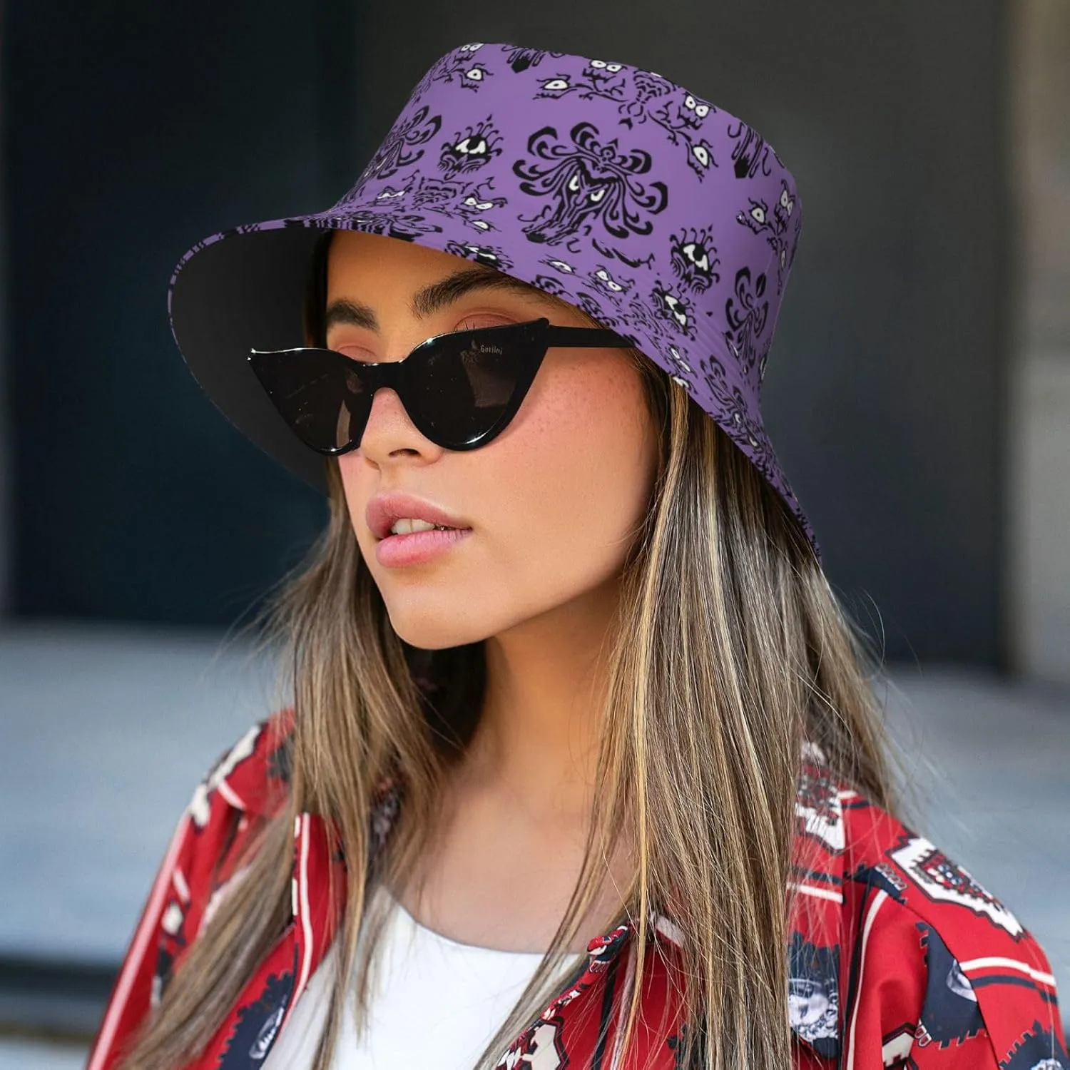 Psychedelic Bucket Hat Fisherman Cap for Women Men, Trippy Art Casual Travel Beach Sun Hats for Summer