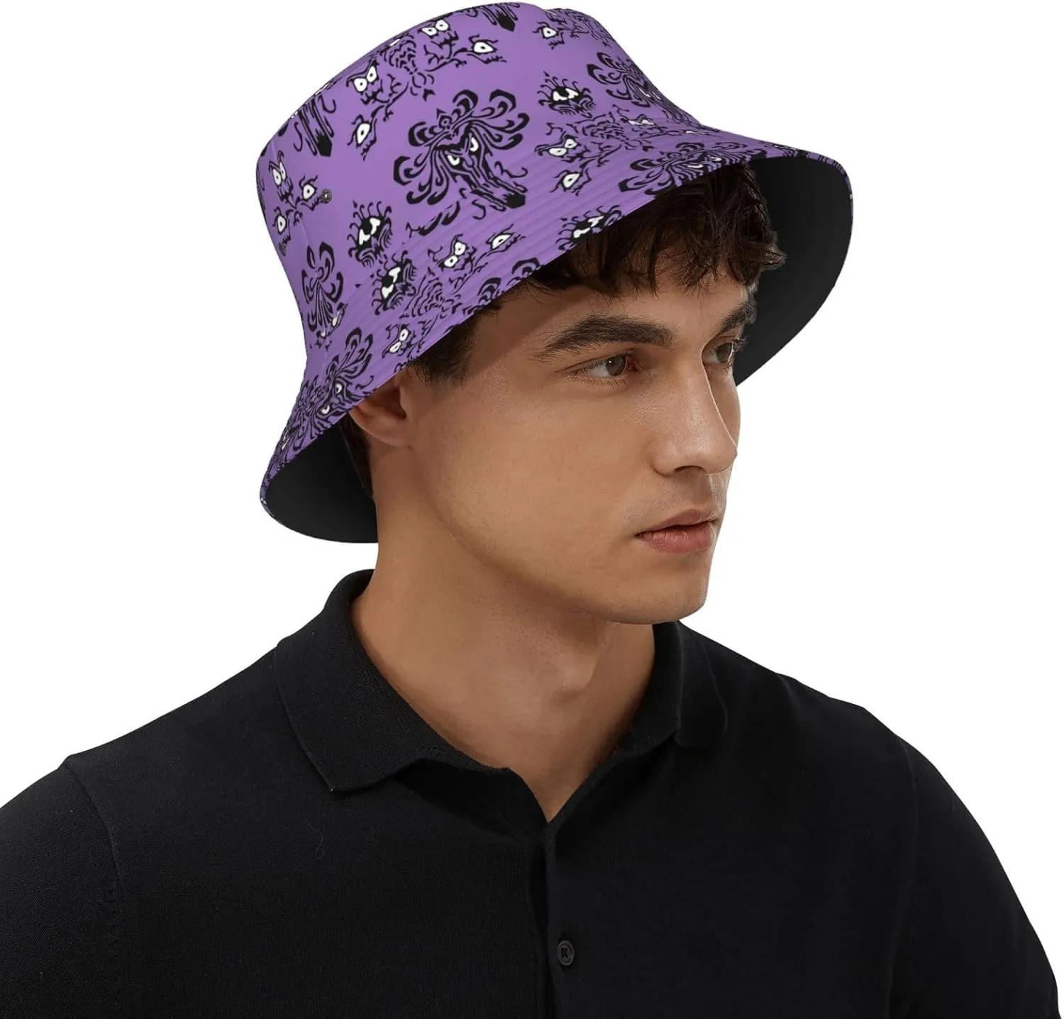 Psychedelic Bucket Hat Fisherman Cap for Women Men, Trippy Art Casual Travel Beach Sun Hats for Summer