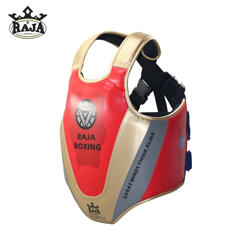 RAJA MUAY THAI BOXING MMA SPARRING PROTECTIVE GEAR SET JUNIOR Size S / M Iron Man Free Storage Bag