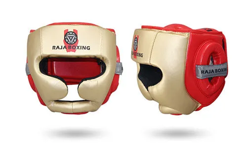RAJA MUAY THAI BOXING MMA SPARRING PROTECTIVE GEAR SET JUNIOR Size S / M Iron Man Free Storage Bag