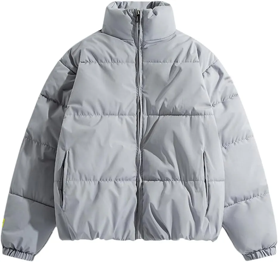 REHJJDFD Men Short Style Cotton-Padded Jackets Coat Winter Men Thickened Warm Coat Men Outwear