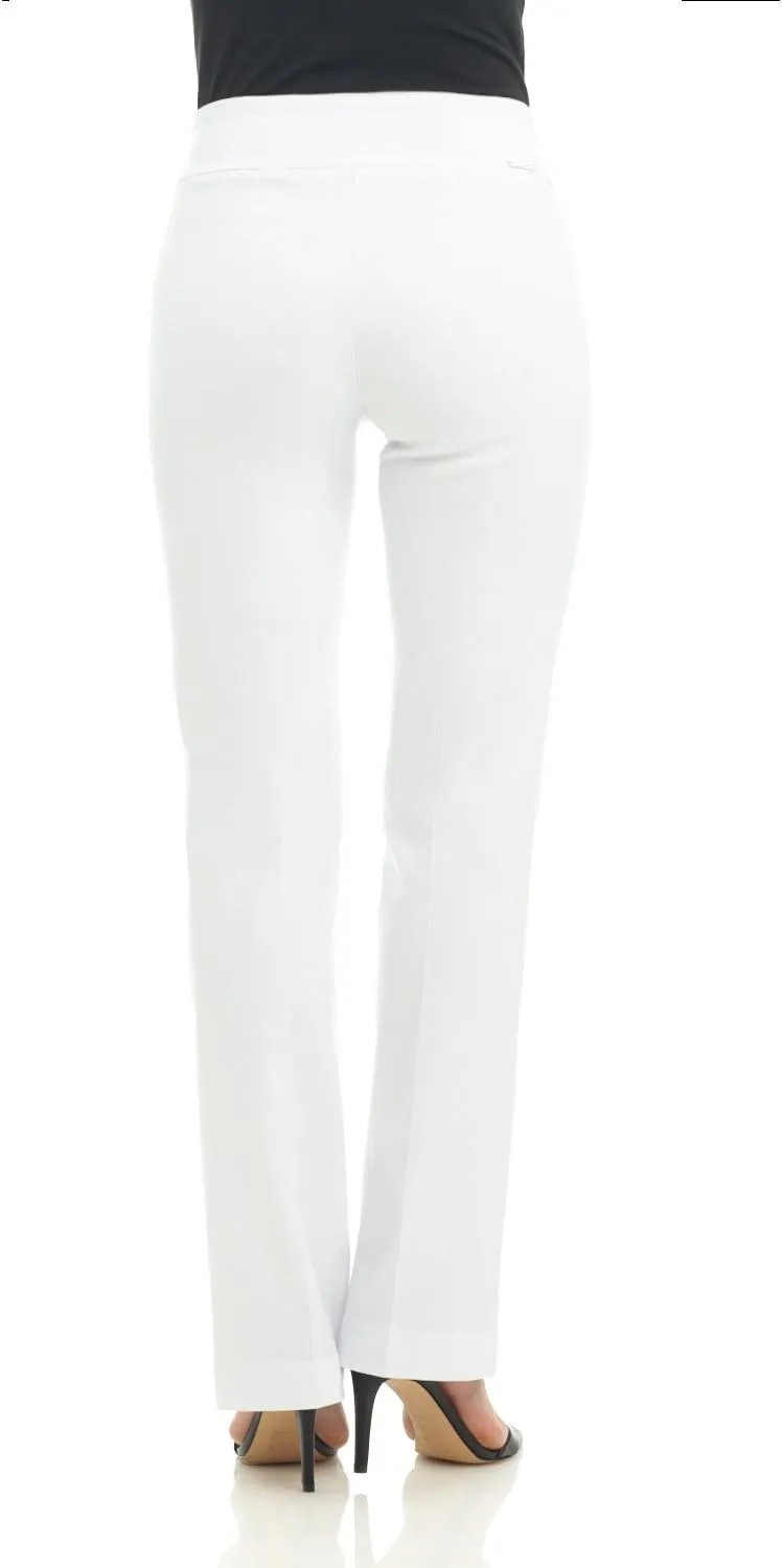 Rekucci Womens Ease into Comfort Stretchy Business Casual Bootcut Pull-On Everyday Office Pant in Regular/Tall/Petite Sizes