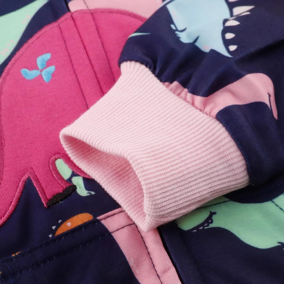 RETSUGO Girls Zip Up Hoodie Jacket Toddler Unicorn Rainbow Sweatshirt Kids Hooded Coat Casual Outerwear Size 2-7 Years