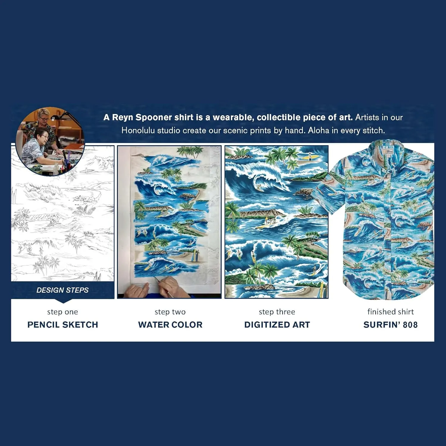Reyn Spooner Floral Hawaiian Aloha Shirt - Tailored Button Front