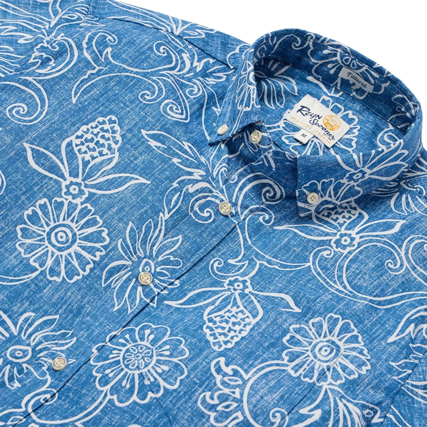 Reyn Spooner Floral Hawaiian Aloha Shirt - Tailored Button Front