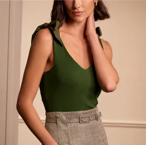 Ribbed Tank Top Bow