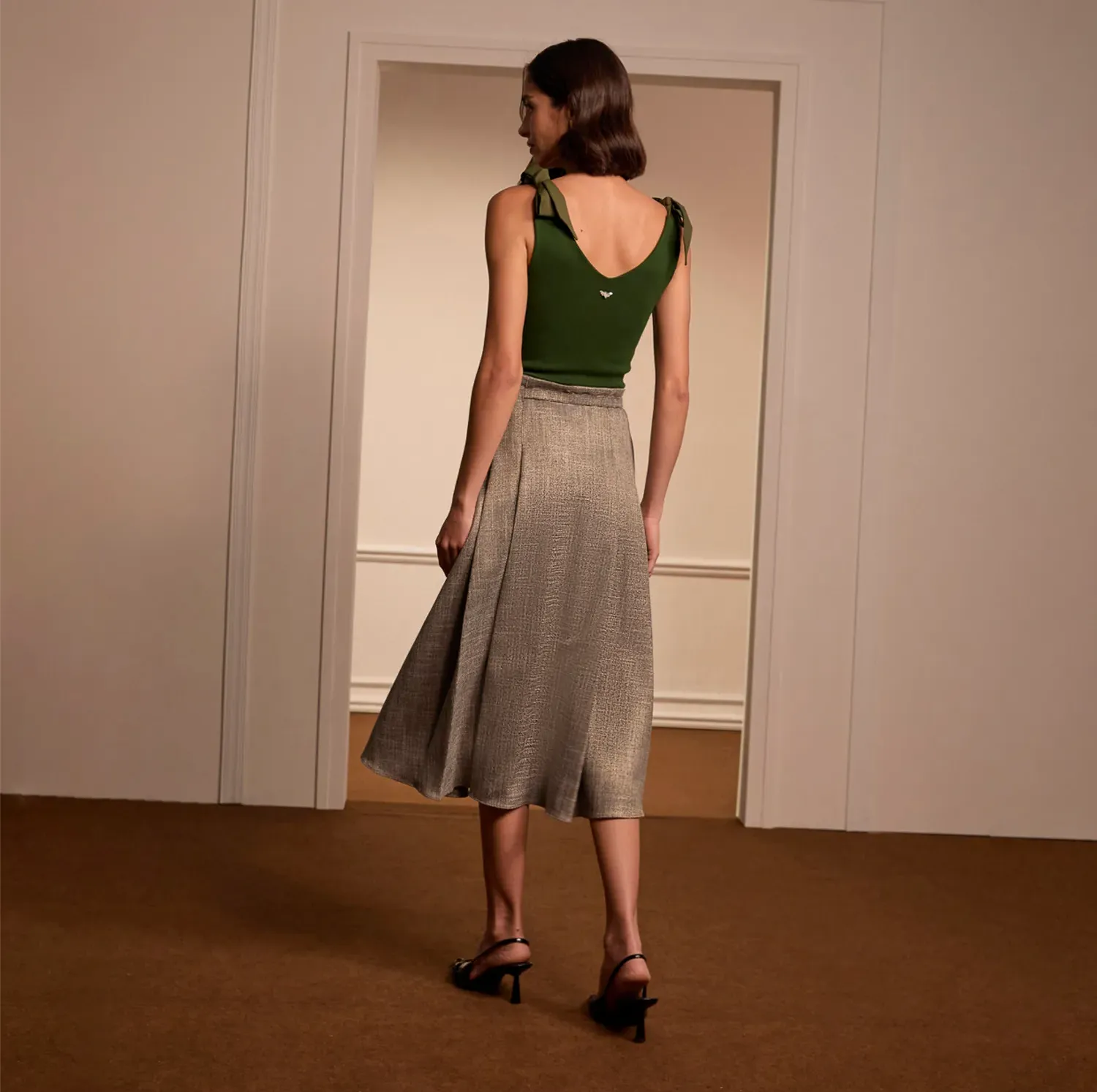Ribbed Tank Top Bow
