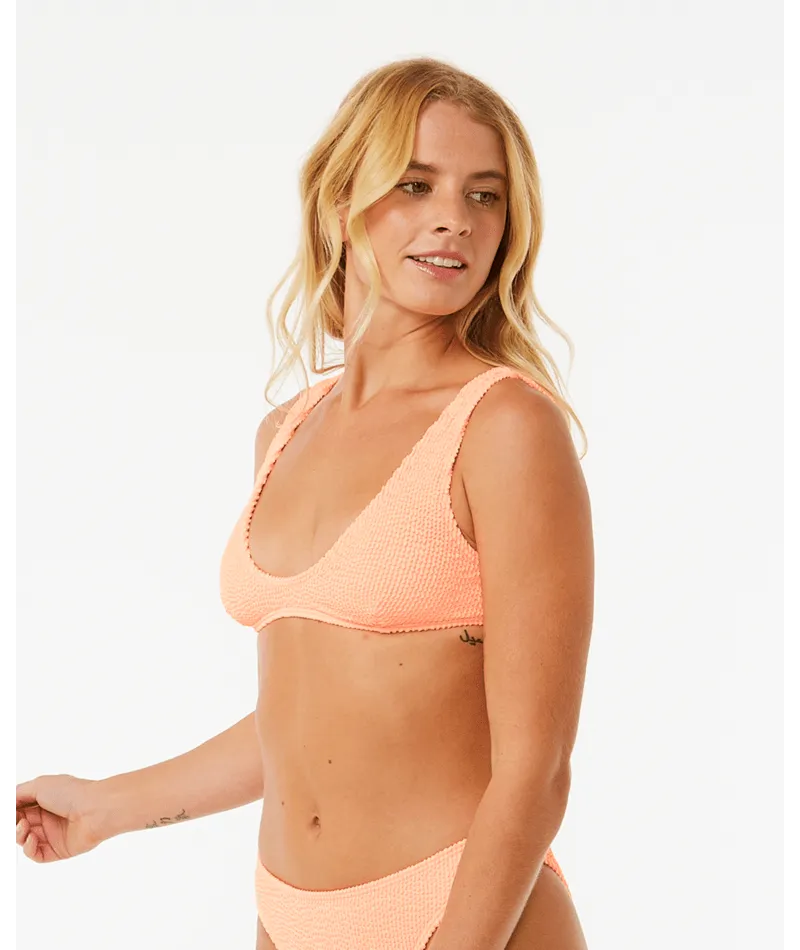 Rip Curl Sunshine Crop Top-Coral