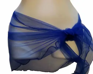 Royal Blue Sheer Sarong