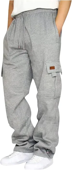 RTRDE Men's Cargo Pants Relaxed Fit Stretch with Pockets Casual Outdoor Work Hiking Long Trousers Pants, S-5XL