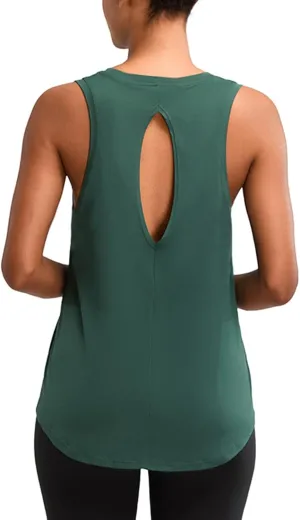 RUNNING GIRL Women's Sleeveless Workout Tops, Ultra Soft Loose Fit Active Tennis Shirts Yoga Tank for Women