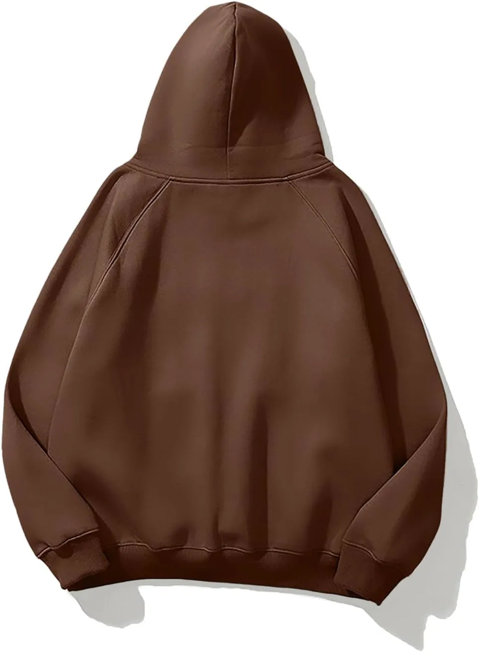 SAFRISIOR Oversized Hoodies for Women and Men Couples Fleece Basic Solid Hooded Sweatshirt Pullover Jackets