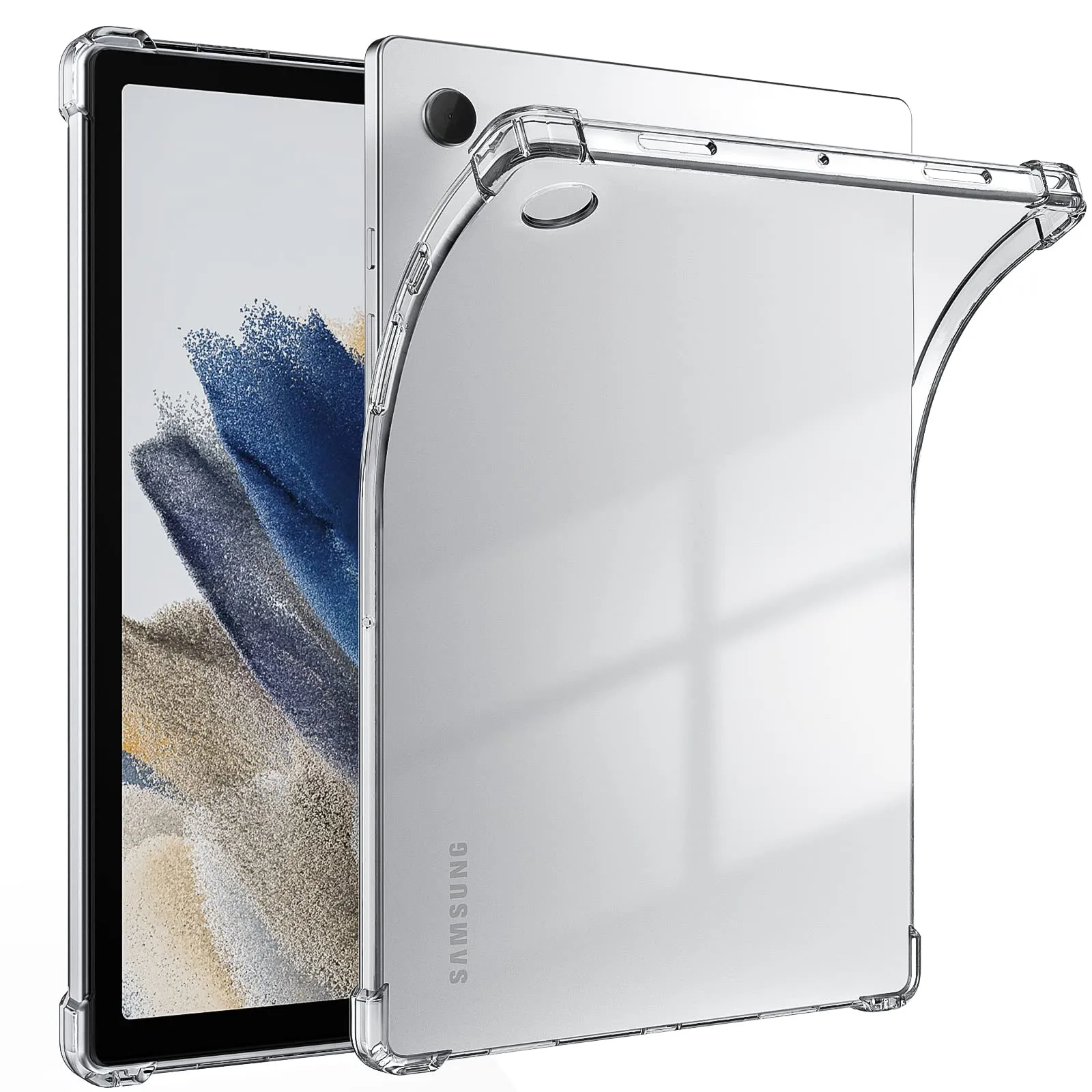 Samsung Galaxy Tab A8/10.5 2021 Clear Silicon TPU Corner Case