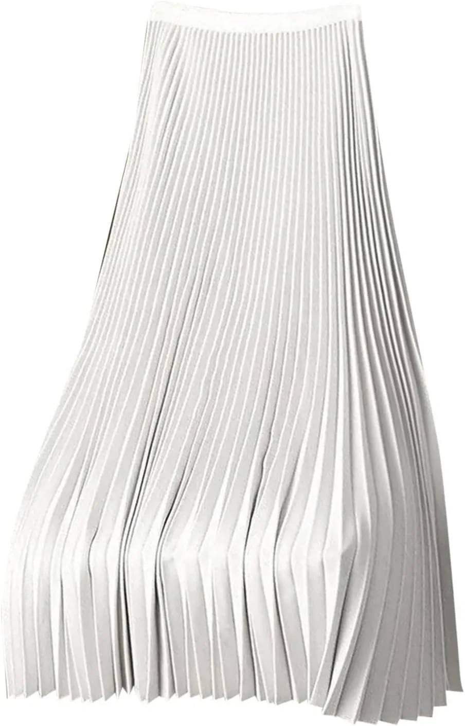 Satin Skirts for Women Silk Soft Smooth Skirt Solid Color Ruched Comfort Skirt Flowy Swing Stretch Skirts