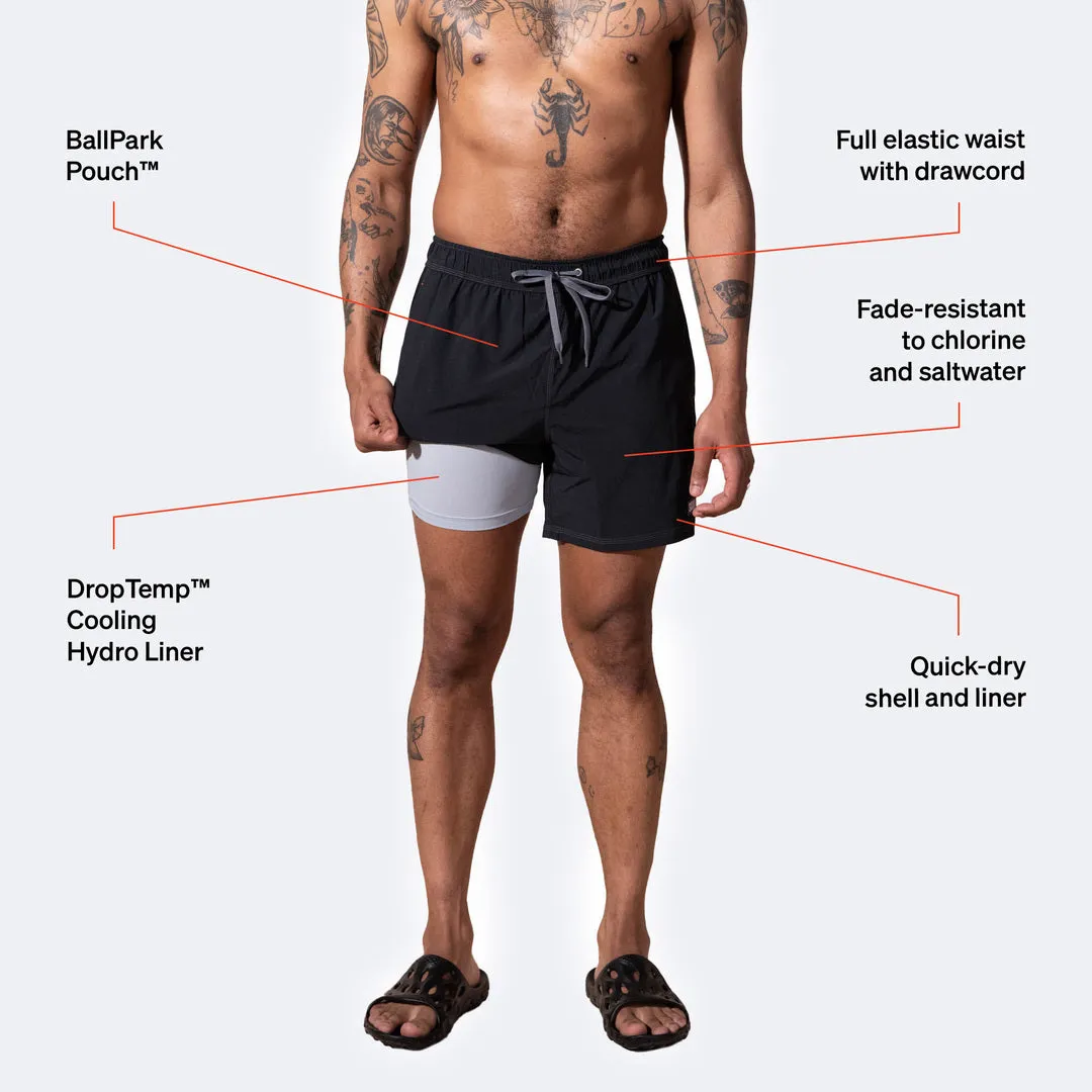 SAXX Men's Oh Buoy 2-in-1 5" Volley Swim Short