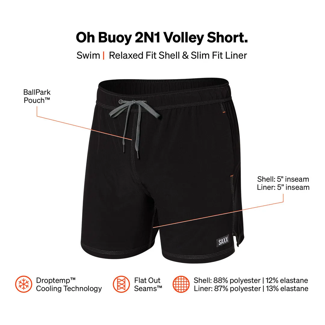 SAXX Men's Oh Buoy 2-in-1 5" Volley Swim Short