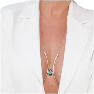 Sexy Rhinestone Green Chest Bracket Chain Bikini Bra Body Chain Crystal Lingerie Chain Festival Party Rave Underwear Body Jewelry for Women