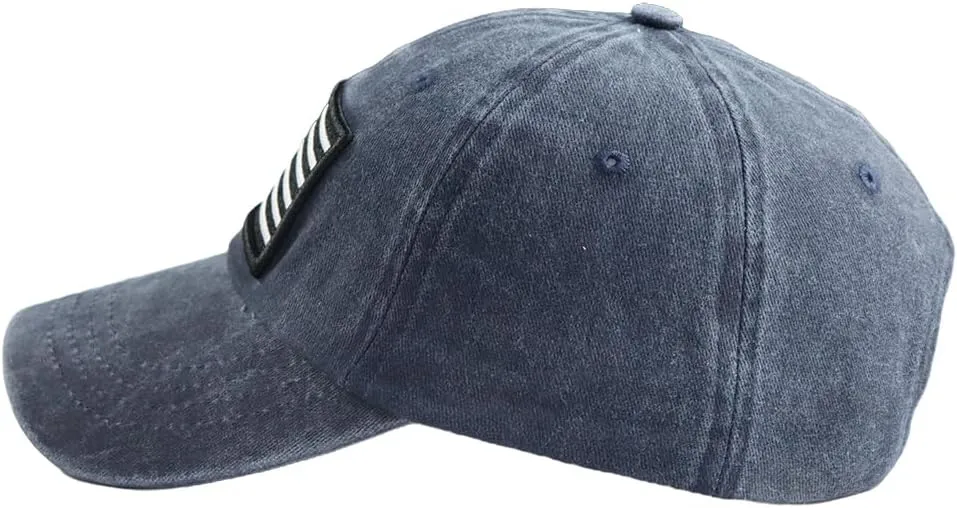 SHANVANKE American Flag Baseball Cap, Cotton Adjustable Embroidered US Baseball Cap for Men Women