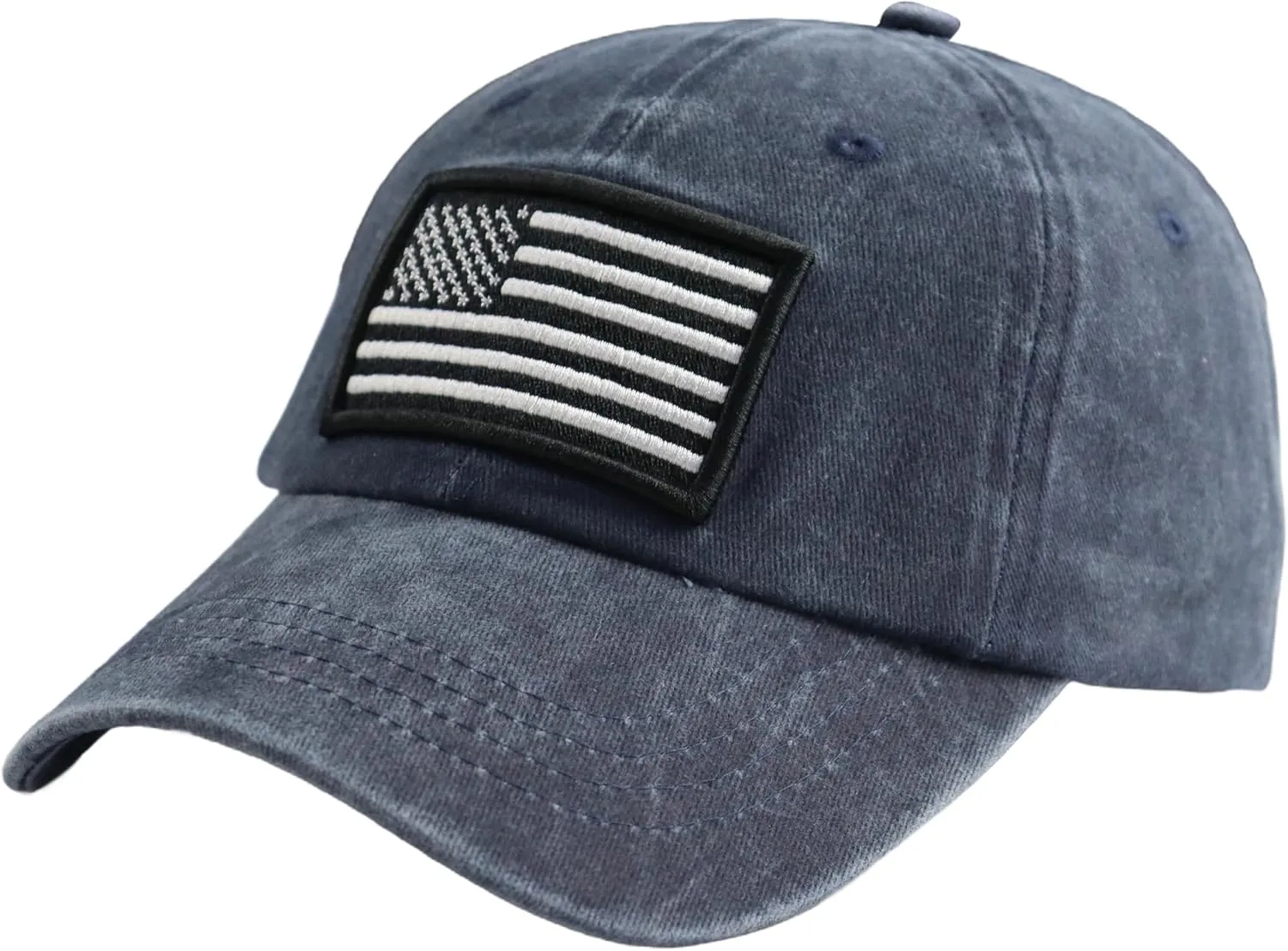 SHANVANKE American Flag Baseball Cap, Cotton Adjustable Embroidered US Baseball Cap for Men Women