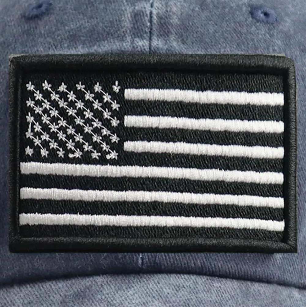 SHANVANKE American Flag Baseball Cap, Cotton Adjustable Embroidered US Baseball Cap for Men Women