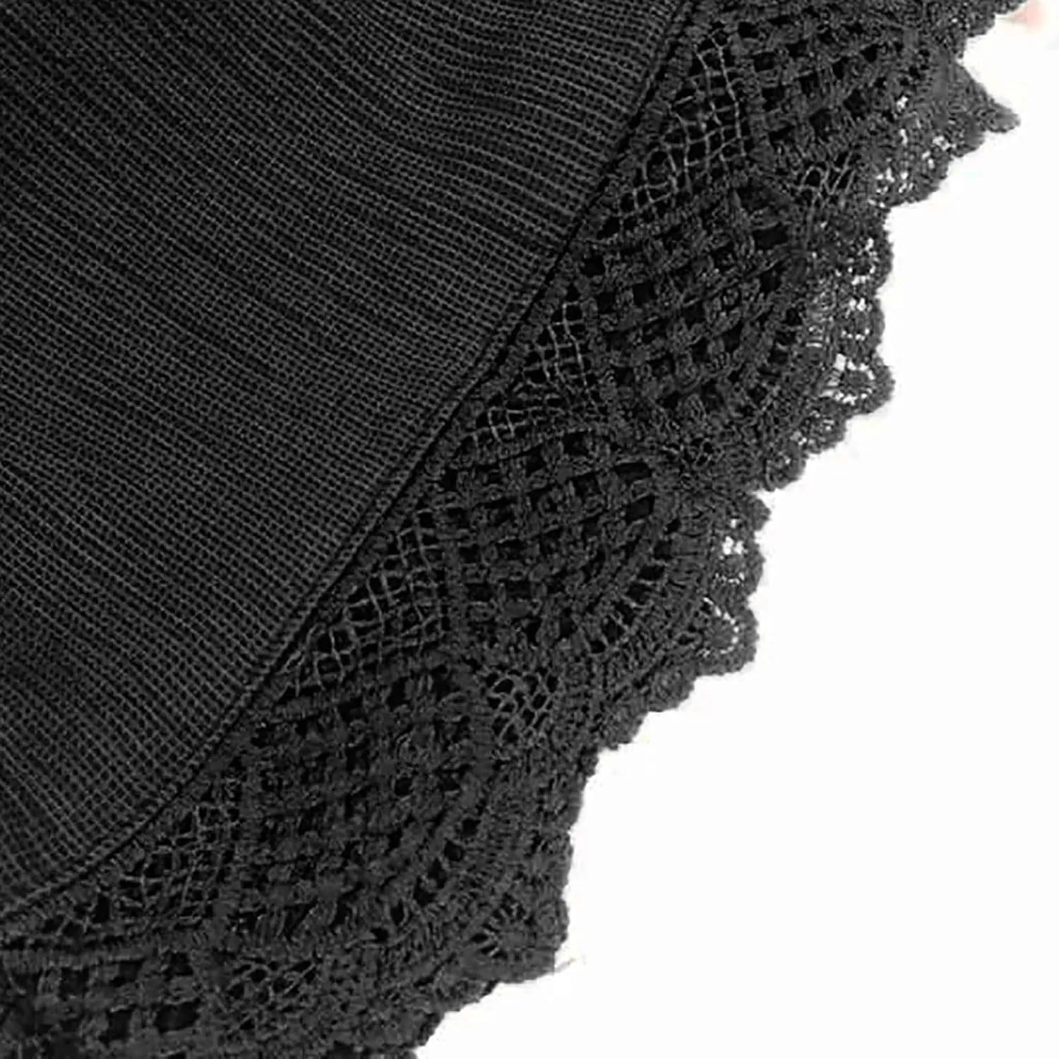 Shorts for Women Trendy High Waisted Flowy Dress Shorts with Drawstring Lightweight Lace Patchwork Short Pants