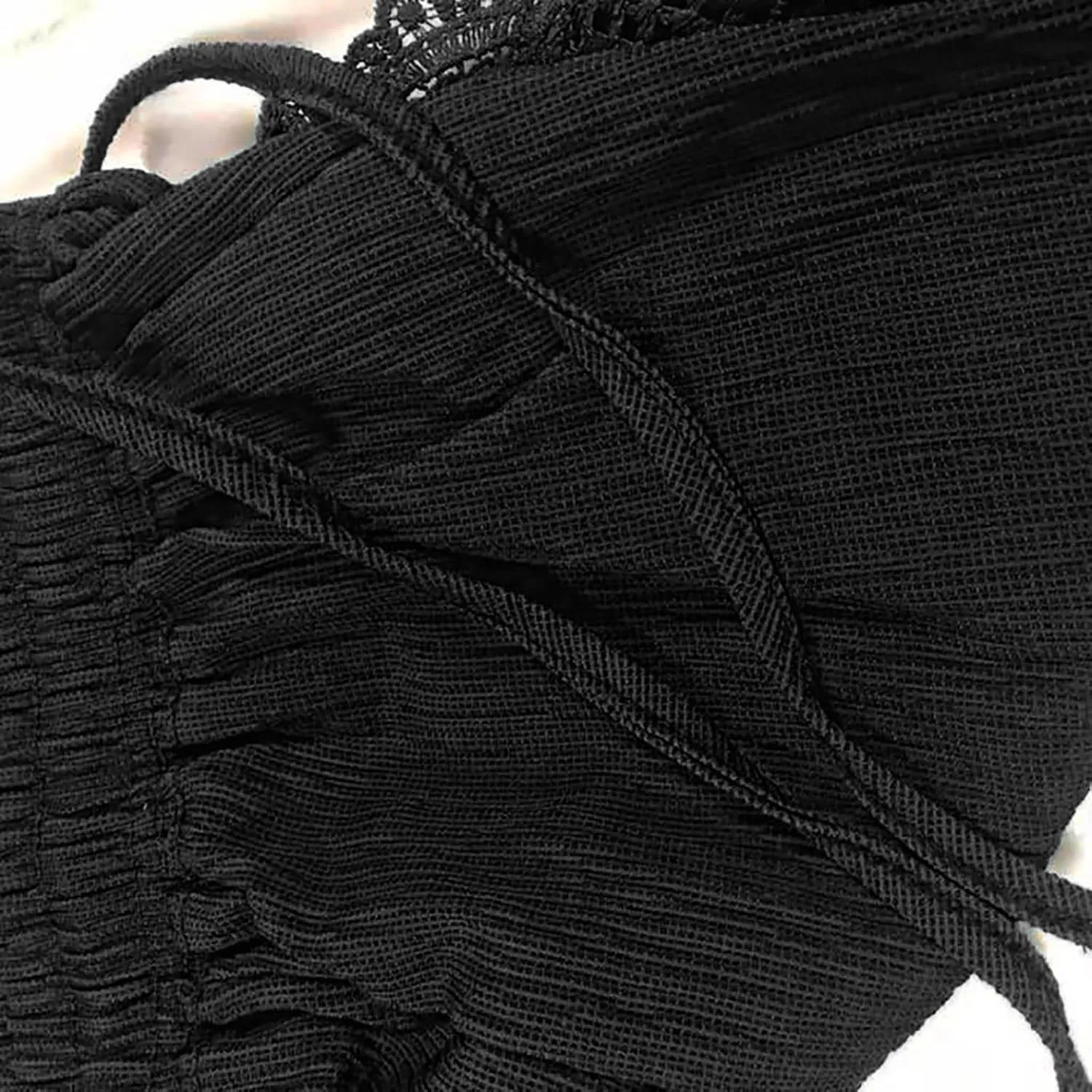 Shorts for Women Trendy High Waisted Flowy Dress Shorts with Drawstring Lightweight Lace Patchwork Short Pants