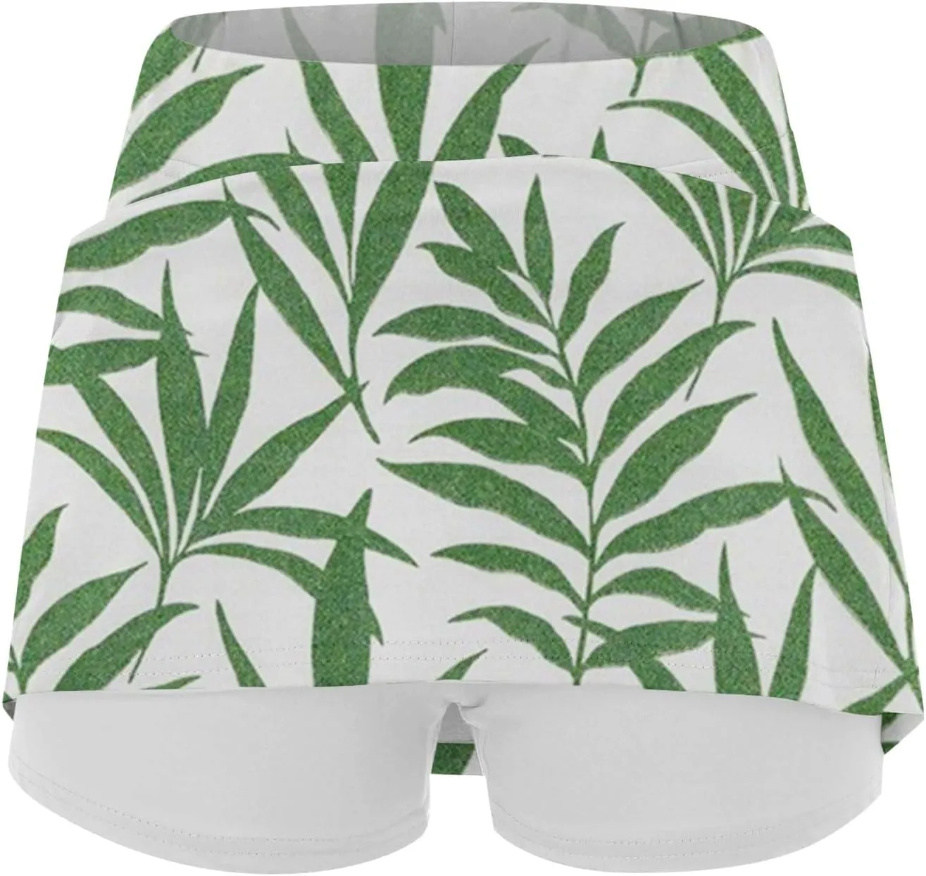 Skorts for Women Summer Tennis Elastic High Waisted Floral Printed Gym Skirts Comfort Trendy Lightweight Running Shorts