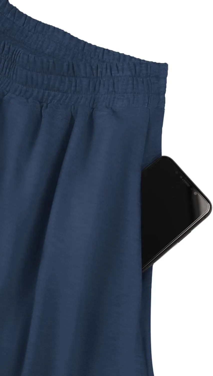 SOFIA'S CHOICE Skirts for Women Midi Length A Line Swing Flowy Skirt with Pockets
