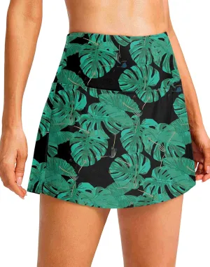 Soothfeel Women's High Waisted Swim Skirt with Pocket Tummy Control Tankini Swimsuit Bathing Suit Skirt Bottom for Women