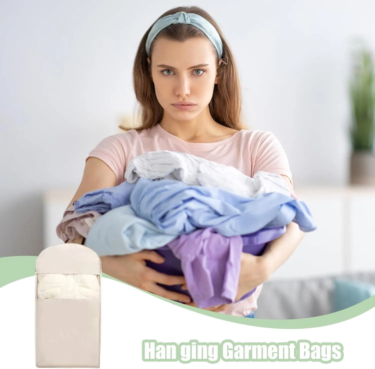 Space Saving Hanging Garment Bag, Coat Bag With Sel-f Compression Zipper, Coat Bags For Closet Storage, Hangable Closet Organizer, Down Compression Dust Cover
