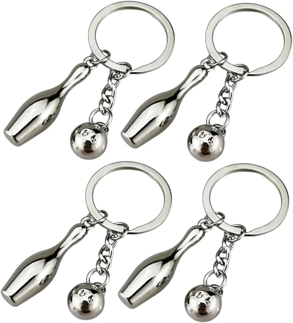 Sports Theme Bowling Keychain Keychain Balls Charm Buckle for Decor for Friends