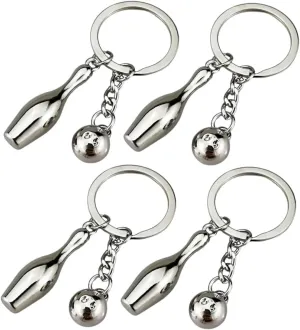 Sports Theme Bowling Keychain Keychain Balls Charm Buckle for Decor for Friends