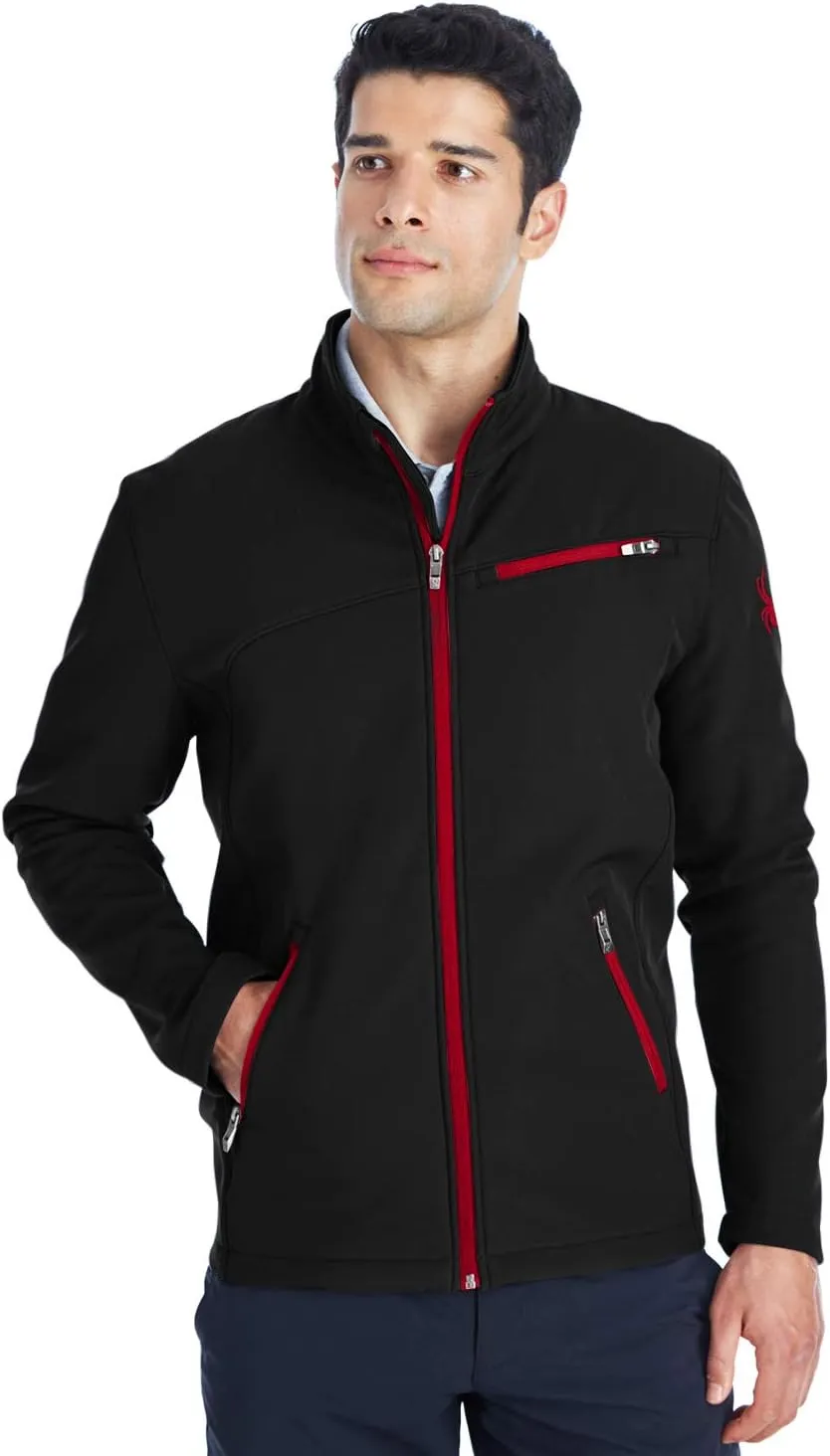 Spyder Men's Transport Soft Shell Jacket L BLACK/ RED