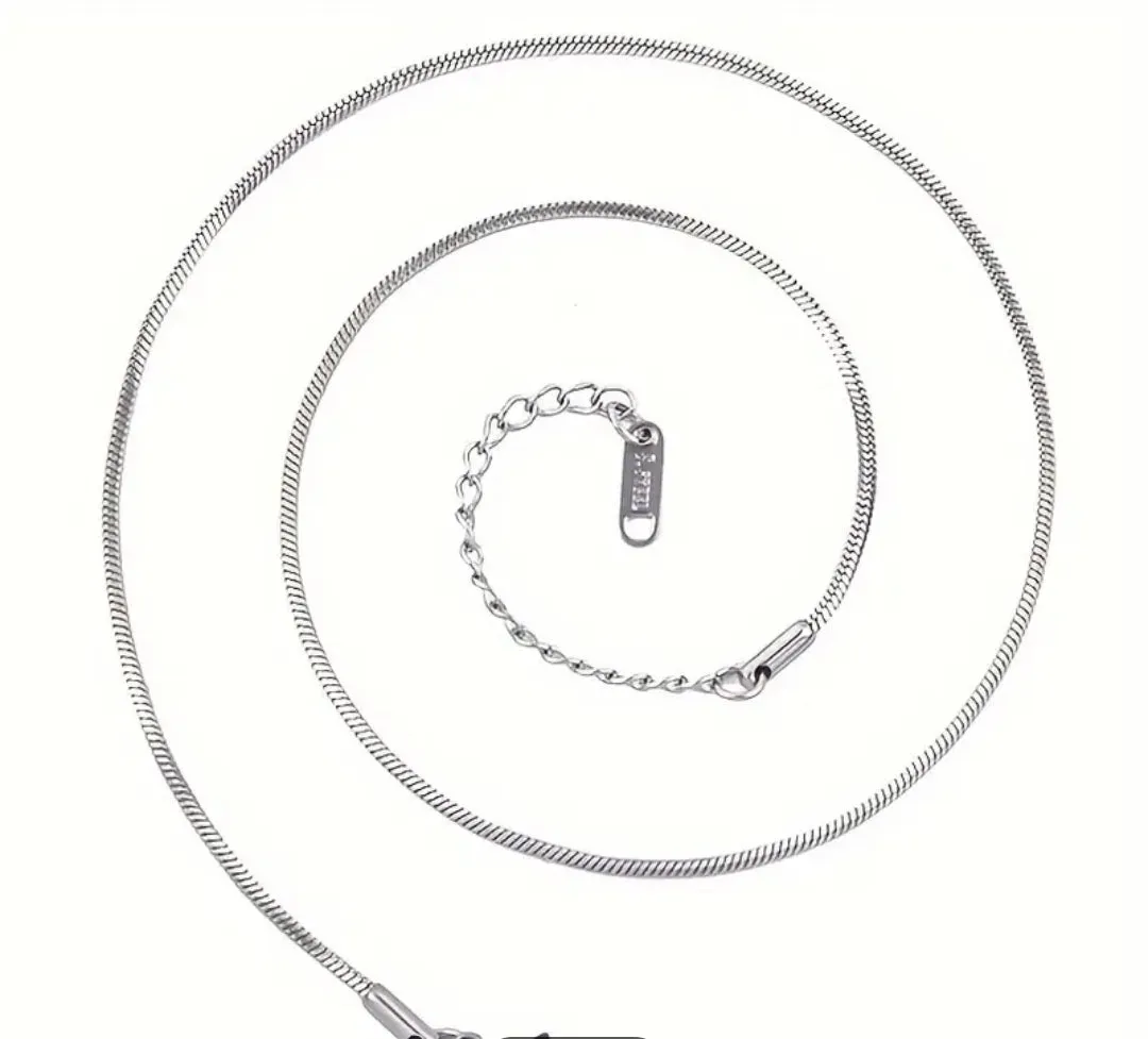 Stainless Steel Snake Chain 40  5cm Extender