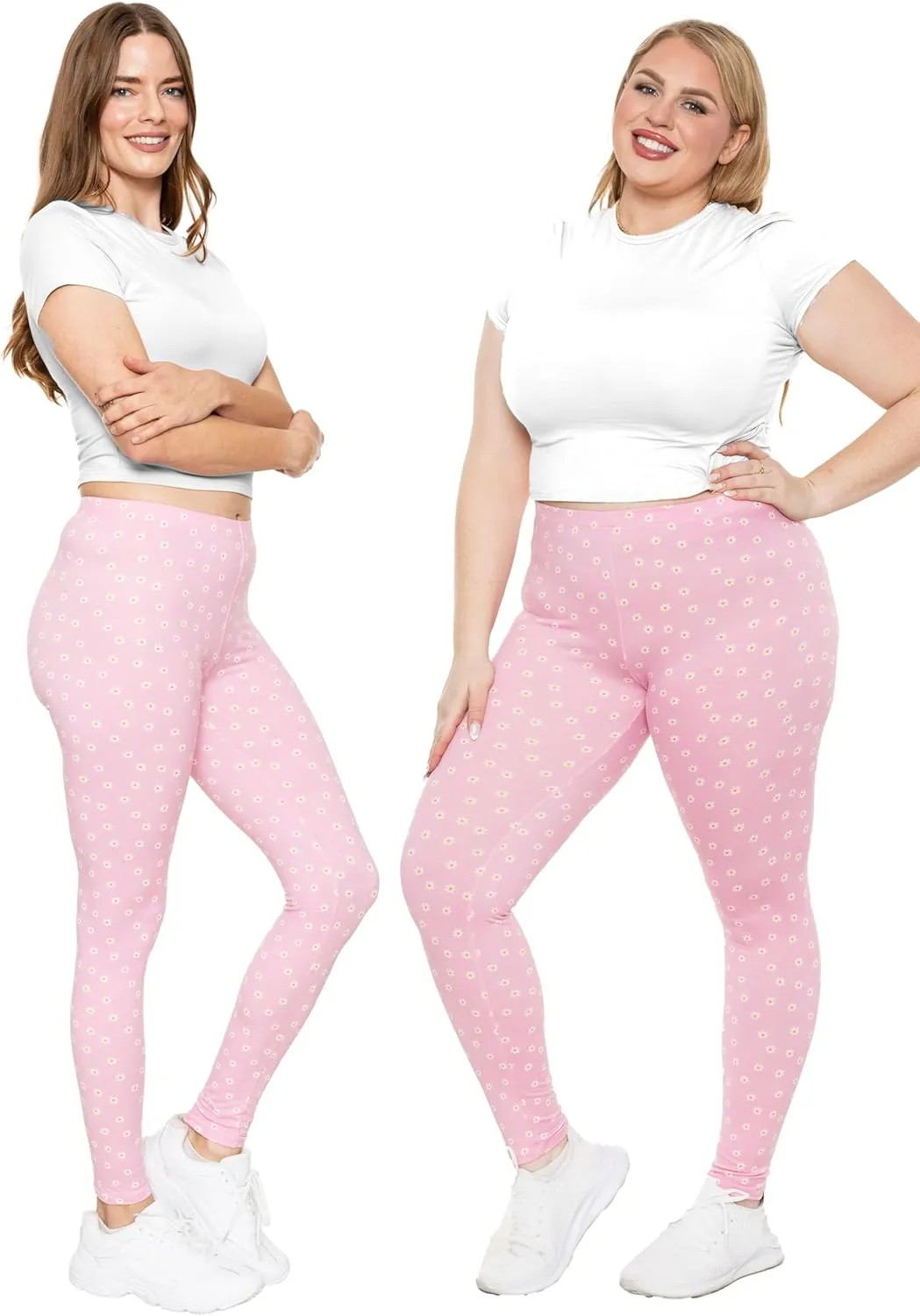 STRETCH IS COMFORT Women's and Plus Size Oh So Soft Knee & Full Length Leggings | Lots of Prints | Adult Sizes S-7X