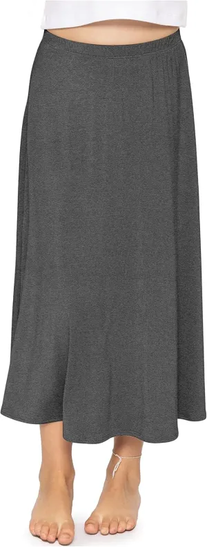 STRETCH IS COMFORT Youth Girls Flowy A-Line Skirt Knee Length and Ankle Length | Kids | Sizes 4-16