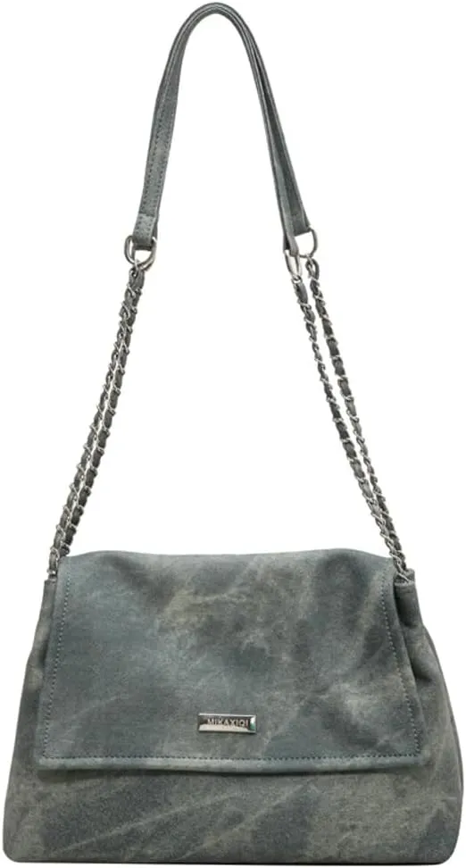 Suede Bag Vegan Leather Soft Shoulder Hobo Handbag