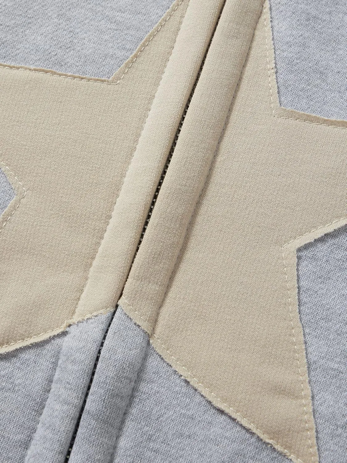 Sunwittafy Women's Y2k Zip Up Hoodie Star Print Hooded Sweatshirt Oversized Long Sleeve Jacket Harajuku Casual Streetwear