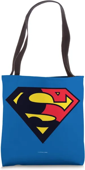 Superman Shield 1993 Black Red Tote Bag
