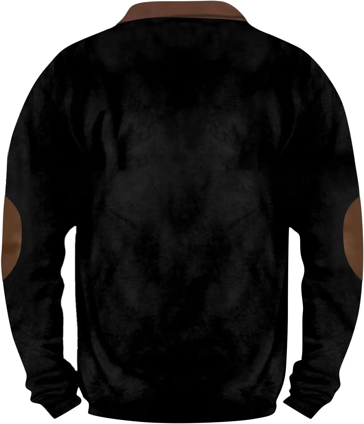 Sweatshirts For Men, Men'S Vintage Knit Print Zip-Up Sweatshirt Quarter Zip Hoodie Casual Long Sleeve Pullover