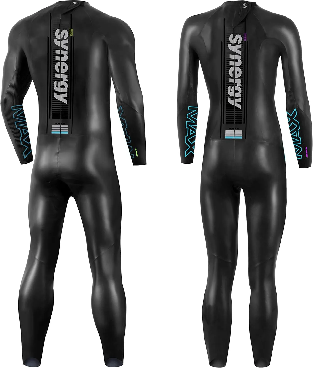 Synergy Triathlon Wetsuit 3/2mm - Volution Full Sleeve Smoothskin Neoprene for Open Water Swimming Ironman & USAT Approved
