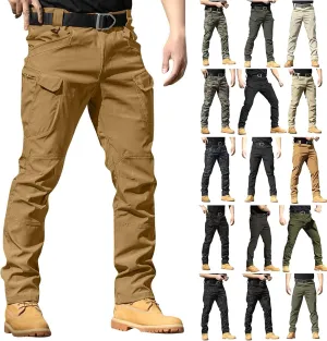Tactical Cargo Pants for Men Ripstop Stretchy Work Pants Construction Flex Camo Waterproof Hiking Pants with Pockets