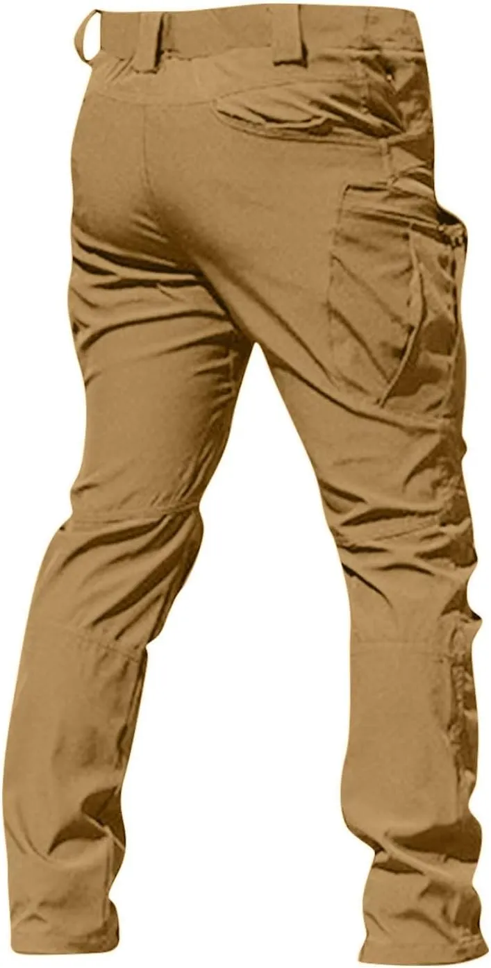 Tactical Cargo Pants for Men Ripstop Stretchy Work Pants Construction Flex Camo Waterproof Hiking Pants with Pockets