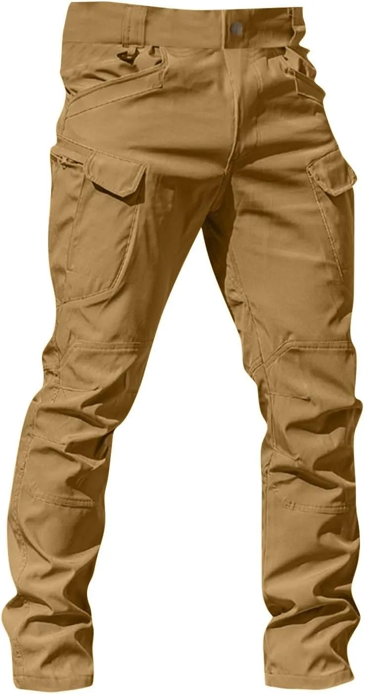 Tactical Cargo Pants for Men Ripstop Stretchy Work Pants Construction Flex Camo Waterproof Hiking Pants with Pockets